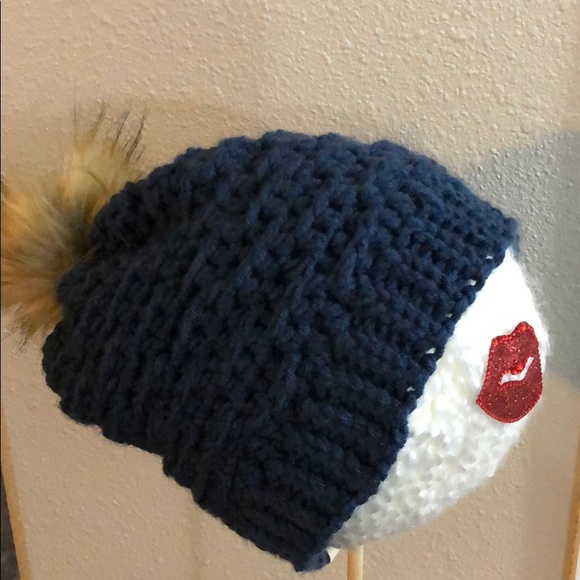 Brand New Handcrafted Crochet Blue Hat - Picture 4 of 5